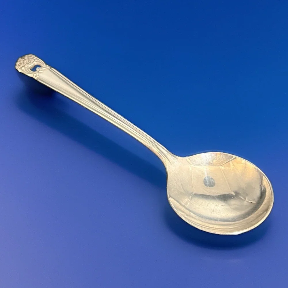 VTG 1847 Rogers Bros ETERNALLY YOURS Round Bowl Soup Gumbo Spoons Set Of 4